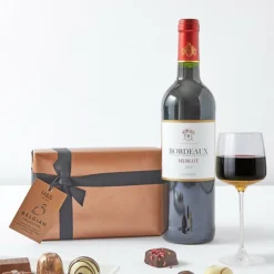 Wine, Beer & Spirits Sales 32 Promo ✔️ Hampers & Food Gifts Red Wine & Belgian Chocolates Gift Selection ✔️