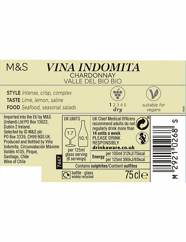 Best Sale π₯ White Wine Vina Indomita Bio Bio Chardonnay Case Of 6 π 5 Best Sale π₯ White Wine Vina Indomita Bio Bio Chardonnay Case Of 6 π - Image 3